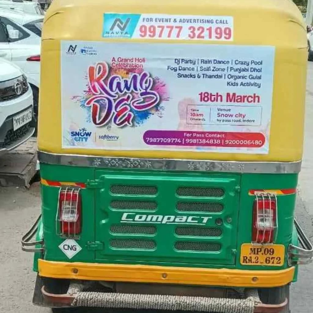 Vinyl Auto Rickshaw Advertising